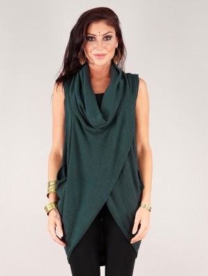 Toonzshop Amala Sleeveless Thin Pullover Pullover Dam Teal | PLXJG-0538