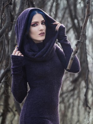 Toonzshop Mantra Big Collar Sweater Tröja Dam Lila | EJFDC-5239
