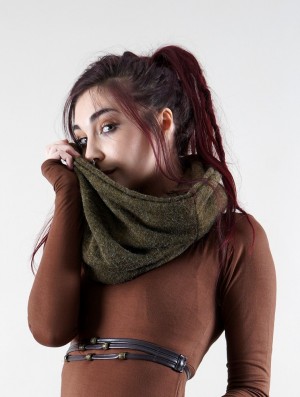 Toonzshop Oöna Snood Scarf Halsduk Dam Gröna | ZILDG-5168