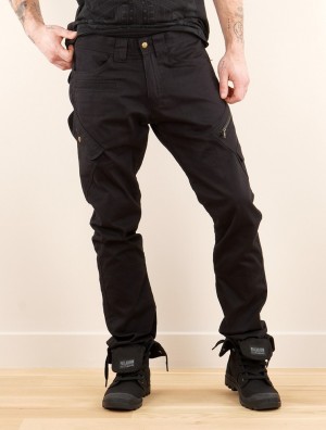 Toonzshop Red Cargo Pants Byxor Herr Svarta | QPXHZ-4136