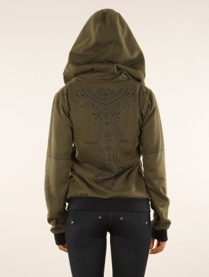 Toonzshop Vidar Zohraa Zipped Hoodie Hoodie Dam Khaki | AYHZG-0824